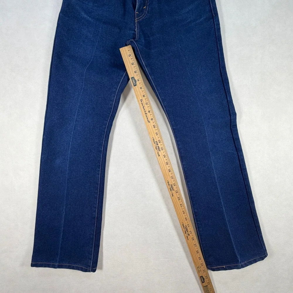 Levis 517 Mens 31x32 Bootcut Jeans Dark Indigo Cowboy Western Blue Denim